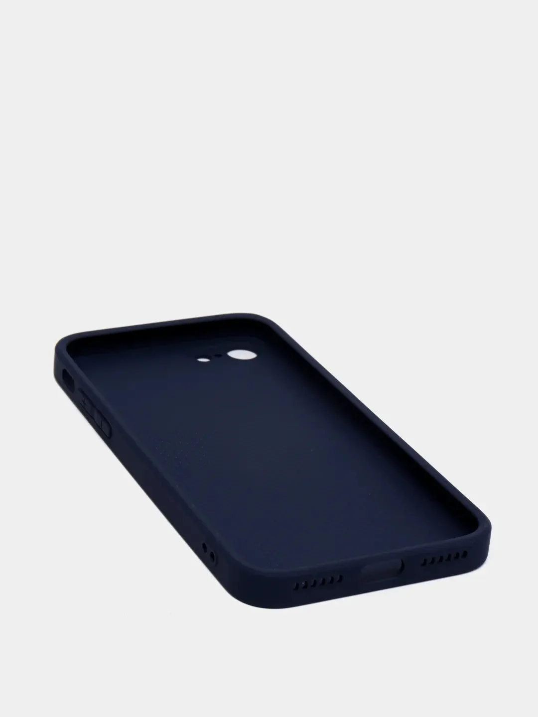 Синий силиконовый чехол для iPhone 7, iPhone 8, iPhone SE 2020, со стеклянной панелью