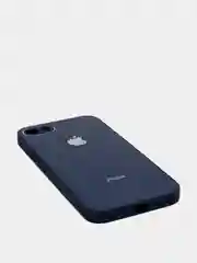 Синий силиконовый чехол для iPhone 7, iPhone 8, iPhone SE 2020, со стеклянной панелью