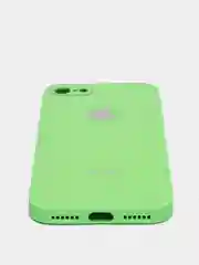 Лайм силиконовый чехол для iPhone 7, iPhone 8, iPhone SE 2020, со стеклянной панелью
