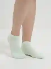 Мятный носки женские, хлопковые, короткие