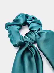 Зеленый резинка для волос с лентой однотонная атлас