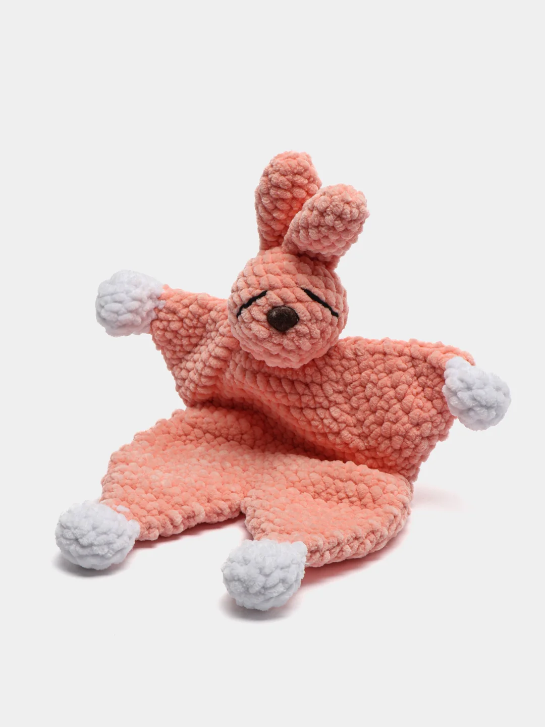 Кораллово-розовый вязаная игрушка "Комфортер"