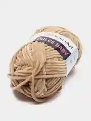 Кремовый пряжа плюшевая YarnArt "Dolce Baby", 100% микрополиэстер, 50 г, 85 м