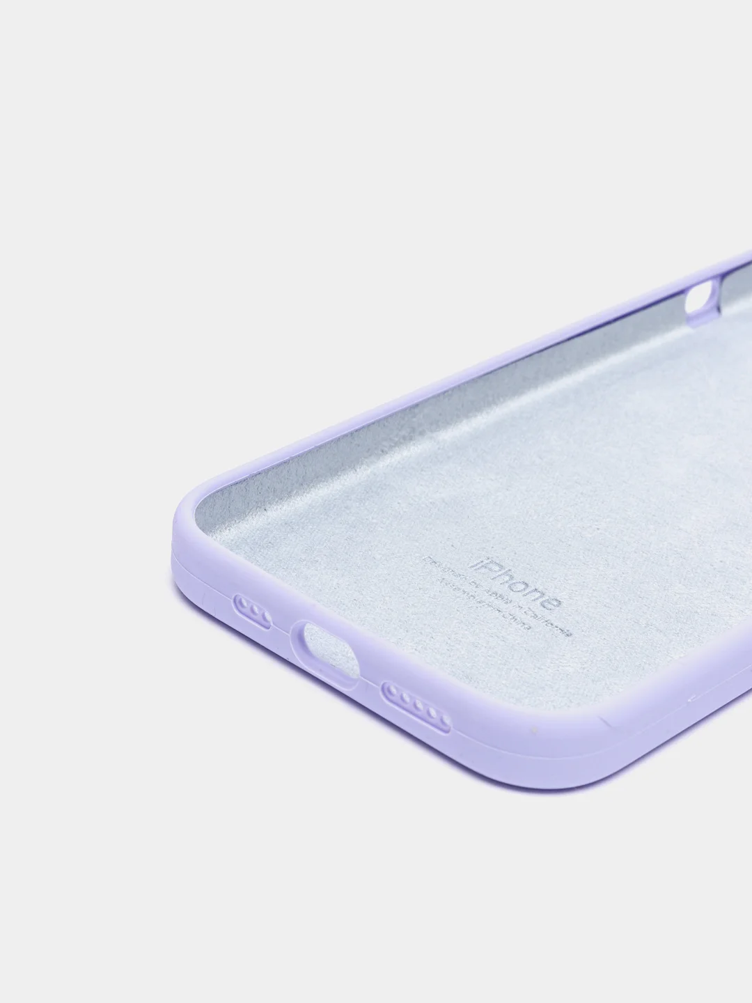 Лавандовый чехол силиконовый Silicone Case для iPhone 12, 12 Pro, 12 Pro Max, 12 Mini