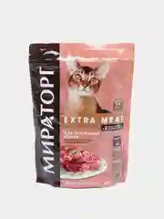 Корм для домашних кошек с говядиной Black Angus EXTRA MEAT Мираторг, 400 г