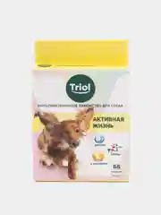 Мультивитаминное лакомство с минералами для собак TRIOL "Активная жизнь", 66 таблеток