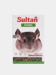 Корм для шиншилл суперпремиум Sultan Green Био, 650 гр