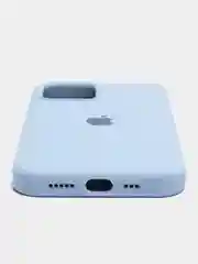 Небесно-голубой чехол силиконовый Silicone Case для iPhone 12, 12 Pro, 12 Pro Max, 12 Mini