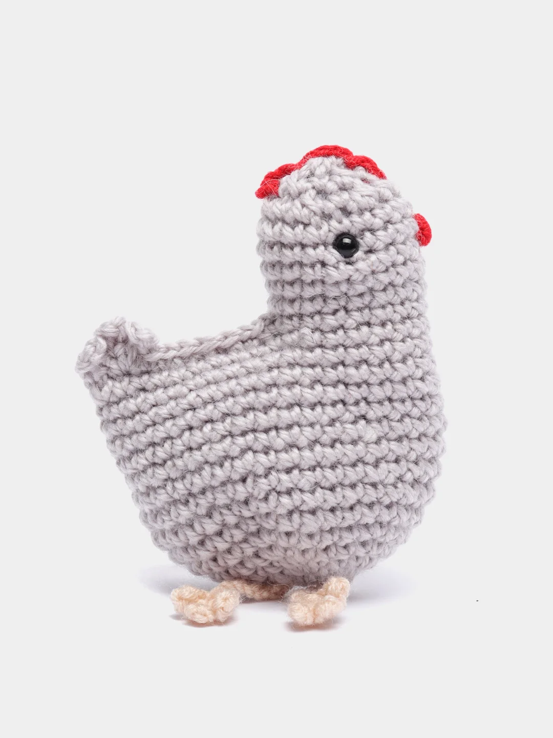 Серебряный мягкая игрушка "Курочка"/ручная работа/игрушка на елку/в кроватку/в коляску/декор на Пасху