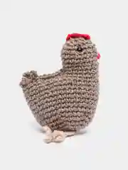 Бежевый меланж мягкая игрушка "Курочка"/ручная работа/игрушка на елку/в кроватку/в коляску/декор на Пасху