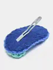 Лазурный заколки для девочек "клик-клак" ручной работы