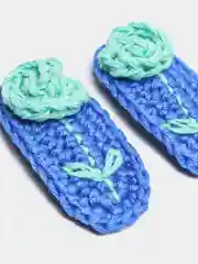 Лазурный заколки для девочек "клик-клак" ручной работы