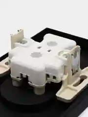 Черный розетка двойная без заземления Schneider Electric AtlasDesign, в сборе, ATN000120