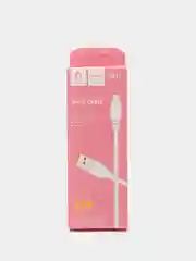 Черный кабель Denmen D01 microUSB, Type-C, Lightning быстрая зарядка, 1 м