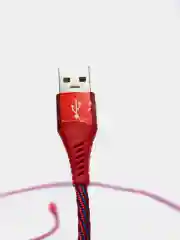 Красный кабель для зарядки и передачи данных Type-C/Micro-USB BOROFONE BU13