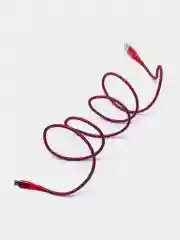 Красный кабель для зарядки и передачи данных Type-C/Micro-USB BOROFONE BU13
