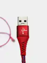 Красный кабель для зарядки и передачи данных Type-C/Micro-USB BOROFONE BU13