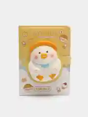 Желтый блокнот A5 подарочный с игрушкой-сквиш / Ежедневник (100 страниц)