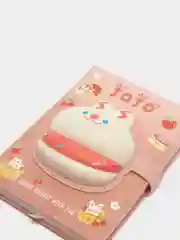 Розовый блокнот A5 подарочный с игрушкой-сквиш / Ежедневник (100 страниц)
