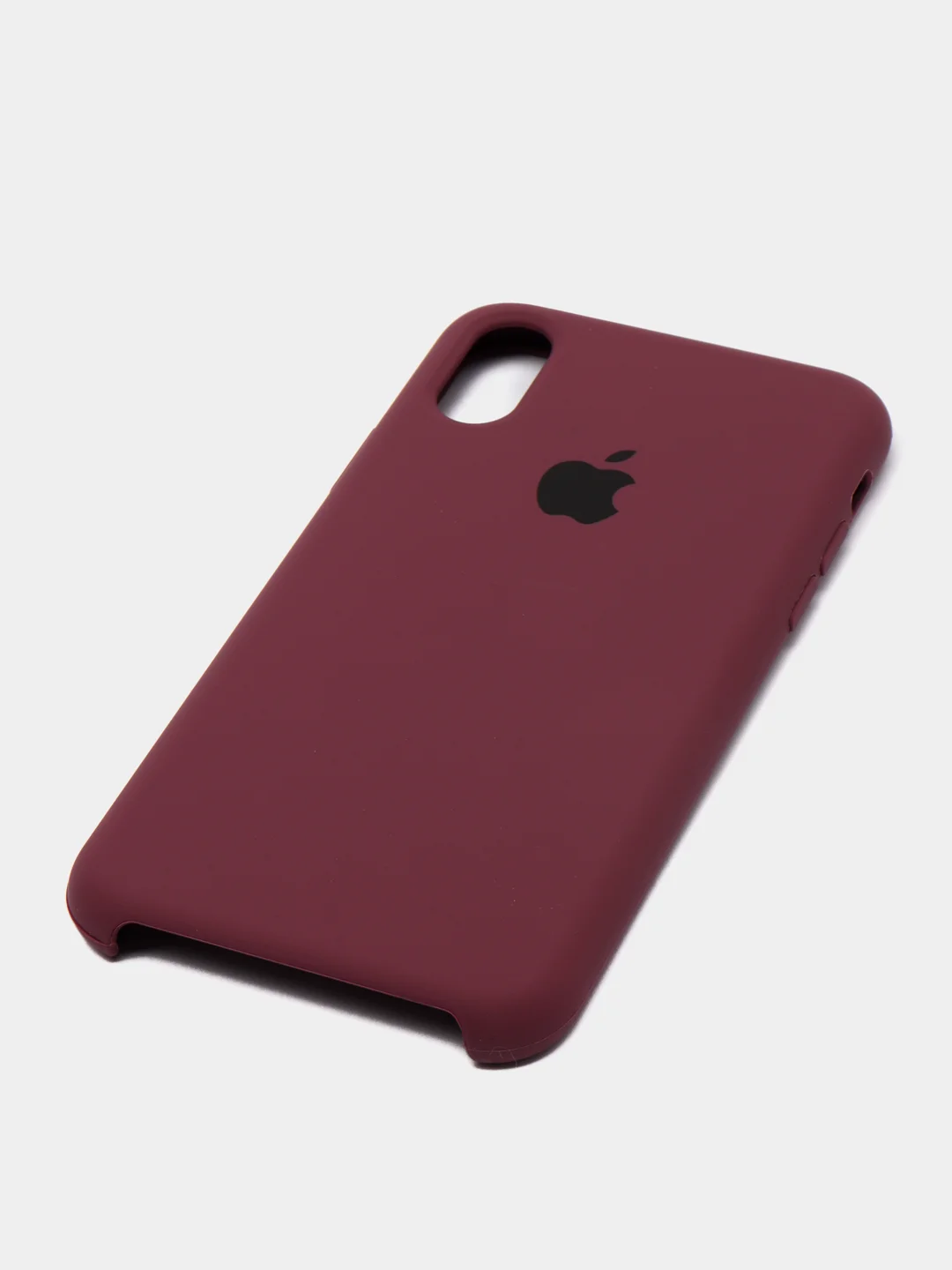 Багровый чехол силиконовый для iPhone X/XS (Айфон)