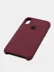 Багровый чехол силиконовый для iPhone X/XS (Айфон)