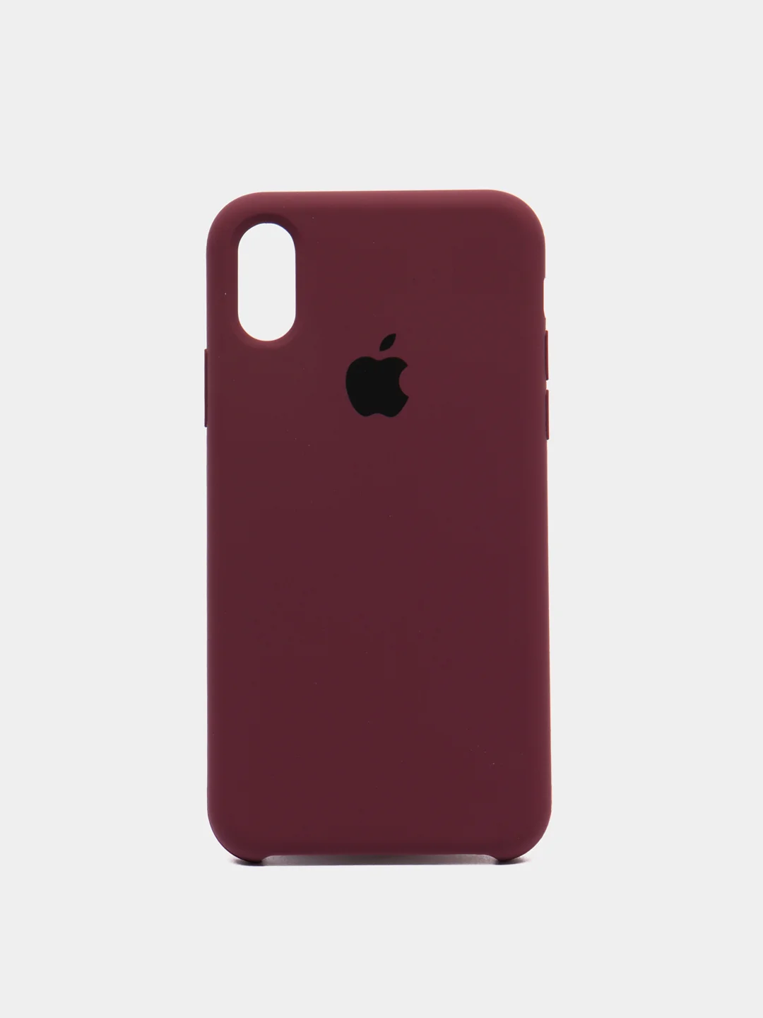Багровый чехол силиконовый для iPhone X/XS (Айфон)