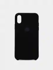 Черный чехол силиконовый для iPhone X/XS (Айфон)