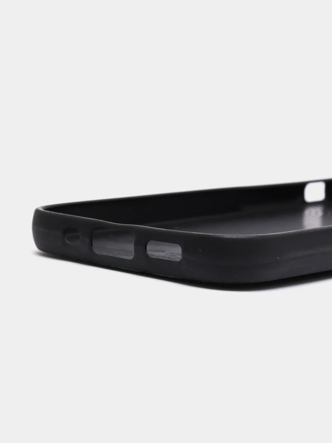 Зеленый чехол iPhone 12 Mini, 12 / 12 Pro, 12 Pro Max силиконовый "под кожу"
