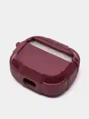 Багровый силиконовый чехол для наушников Apple Airpods 3 эппл аирподс