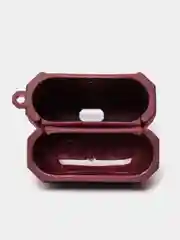 Багровый силиконовый чехол для наушников Apple Airpods 3 эппл аирподс