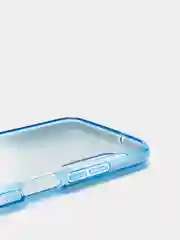Голубой чехол Samsung Galaxy A03s, Самсунг Галакси А03с блестящий