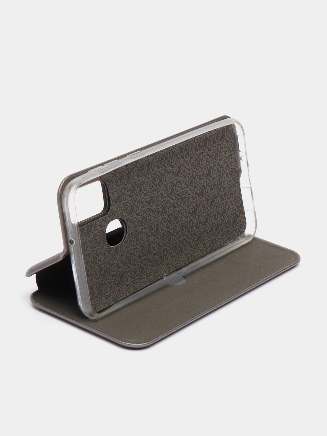 Серебряный чехол книжка на Samsung Galaxy M21 / M30s, Самсунг Галакси М21 / М30с