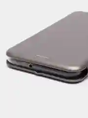 Серебряный чехол книжка на Samsung Galaxy M21 / M30s, Самсунг Галакси М21 / М30с