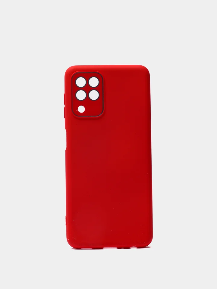 Красный чехол для Samsung A22 защита камеры