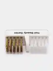 Щетка для чистки маникюрных фрез латунная и нейлоновая щетина. 2 в 1. Самоклеющиеся основа