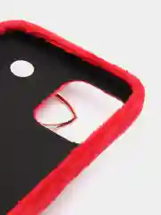 Чехол "Бархатное сердце" для iPhone 11, 12, 12 Pro, 6, 7, 8, SE (2020)