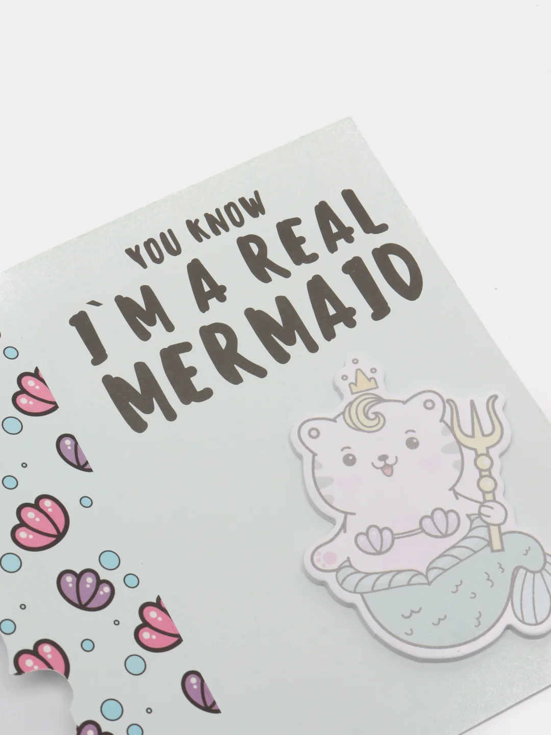 Фигурные стикеры в открытке"I am mermaid"  стикеры, открытка, наклейка