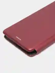 Багровый чехол-книжка для Xiaomi Redmi 10