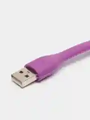 Фиолетовый светодиодный USB светильник, гибкая LED лампа, фонарик