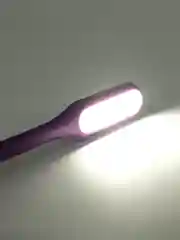 Фиолетовый светодиодный USB светильник, гибкая LED лампа, фонарик