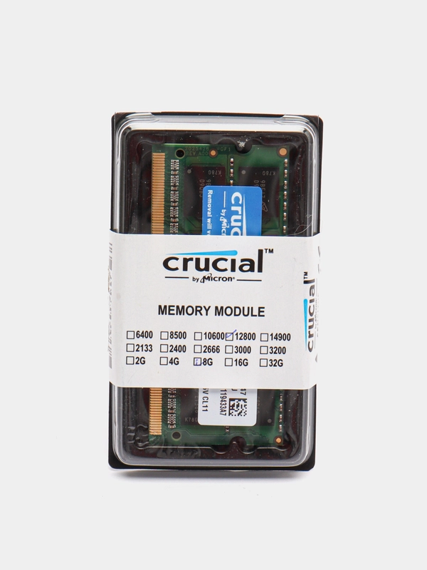 CRUCIAL DDR3L 8 ГБ 1600 MHz SO-DIMM PC3L-12800U 1x8 Гб для ноутбука