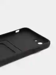 Черный чехол для iPhone 11, 12, 13, Pro, Max, 7, 8, Plus, с карманом для карт, защита камеры