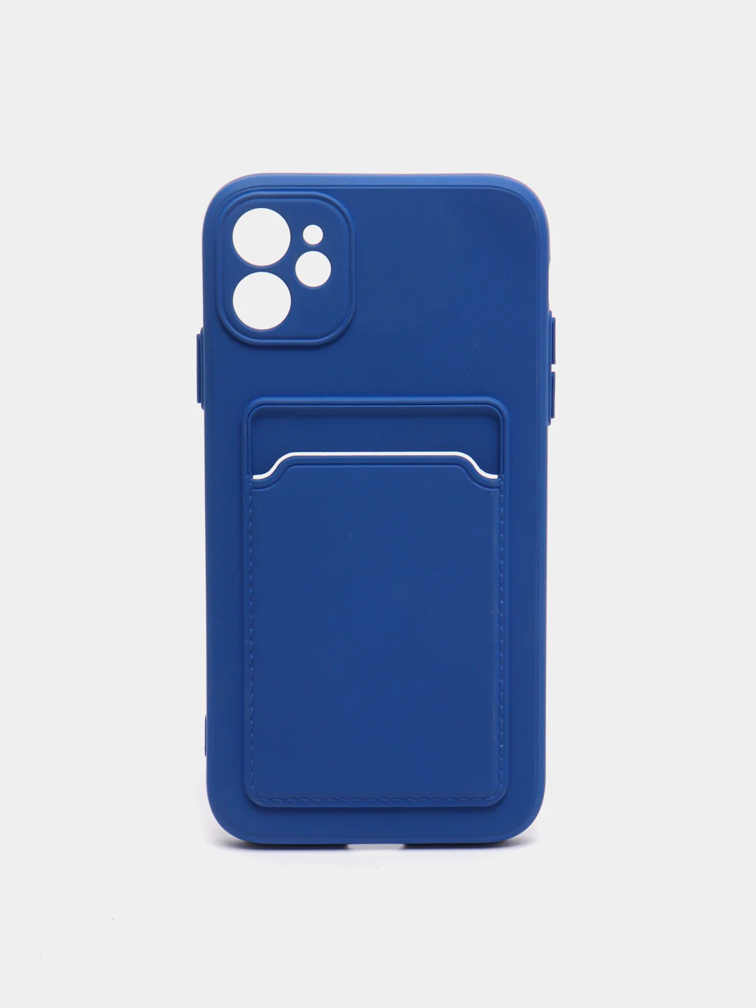 Индиго чехол для iPhone 11, 12, 13, Pro, Max, 7, 8, Plus, с карманом для карт, защита камеры