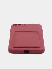 Бордовый чехол для iPhone 11, 12, 13, Pro, Max, 7, 8, Plus, с карманом для карт, защита камеры