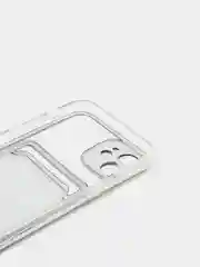 Черный чехол для iPhone 11, 12, 13, Pro, Max, 7, 8, Plus, с карманом для карт
