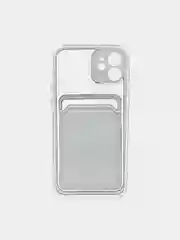 Черный чехол для iPhone 11, 12, 13, Pro, Max, 7, 8, Plus, с карманом для карт