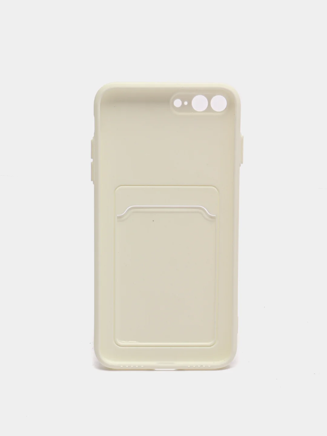 Белый чехол для iPhone 11, 12, 13, Pro, Max, 7, 8, Plus, с карманом для карт, защита камеры
