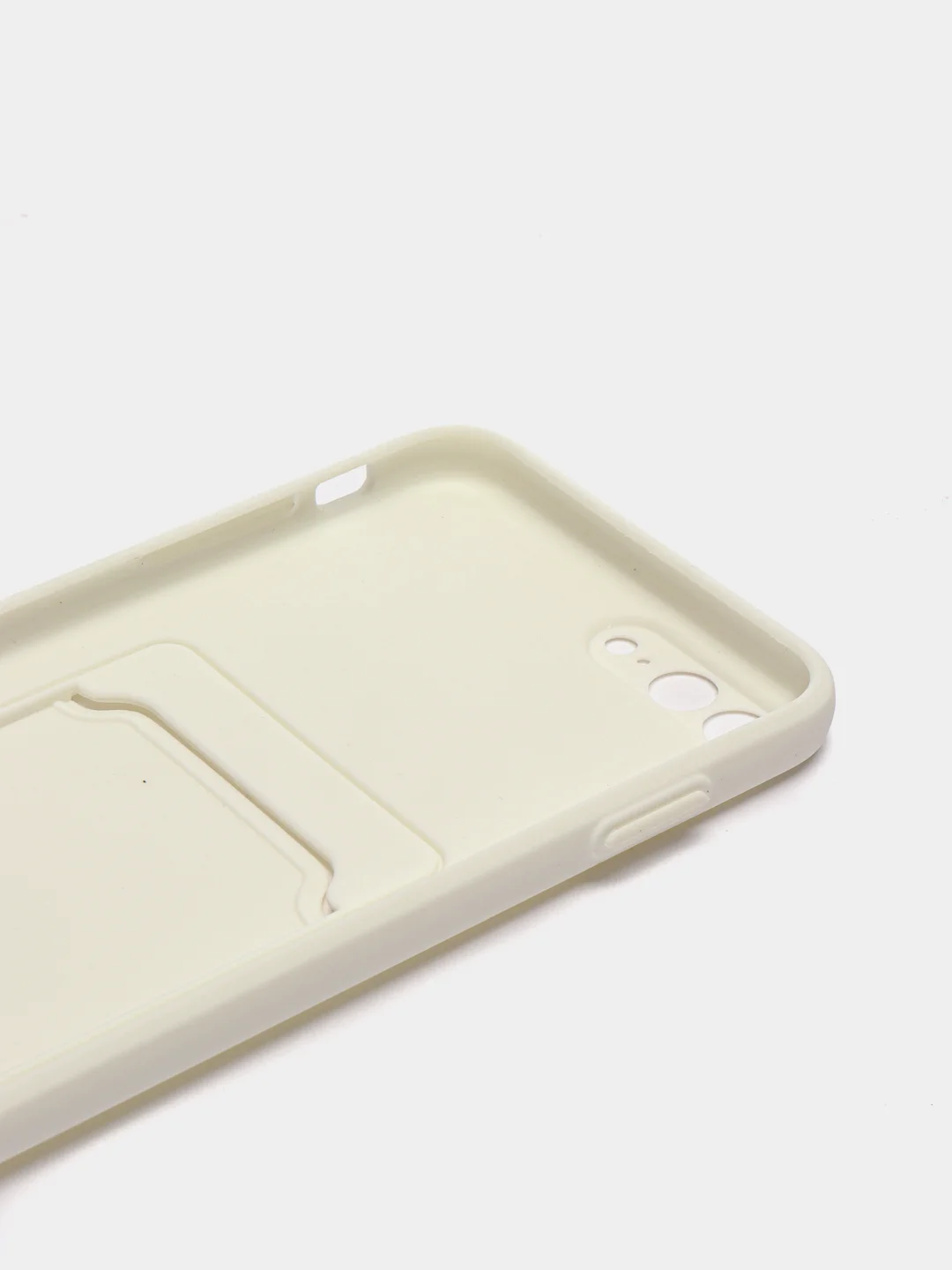 Белый чехол для iPhone 11, 12, 13, Pro, Max, 7, 8, Plus, с карманом для карт, защита камеры