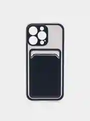 Темно-синий чехол для iPhone 11, 12, 13, Pro, Max, 7, 8, Plus, с карманом для карт