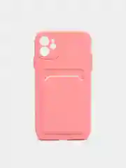 Розовый чехол для iPhone 11, 12, 13, Pro, Max, 7, 8, Plus, с карманом для карт, защита камеры